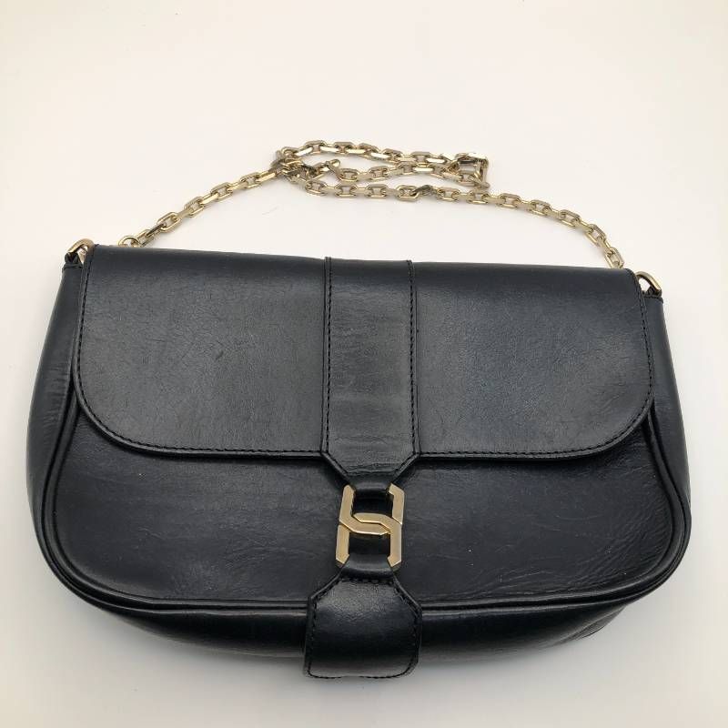 タ　VANESSA SEWARD（ヴァネッサ・シワード）　レザーチェーンショルダーバッグ　黒　ブラック　中古品