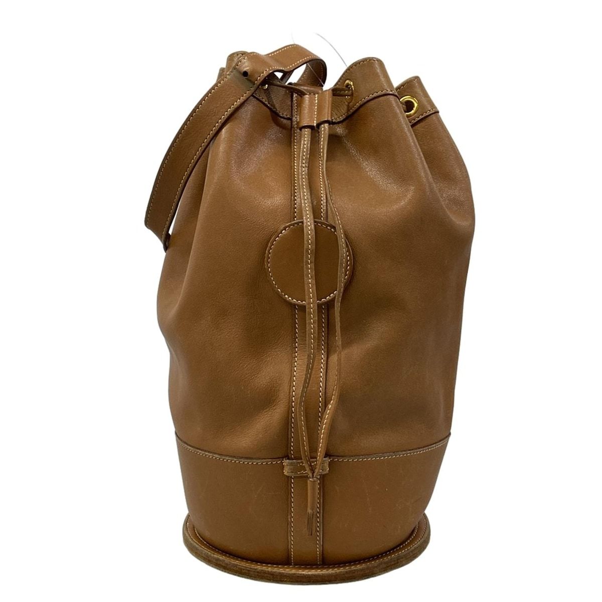 HERMES(エルメス) ショルダーバッグ スタンディ ゴールド ゴールド金具 レザー