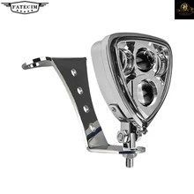 MOTORCYCLE LED TRIANGLE LIGHT DOUBLE LAMP CONNECTING BRACKET HARLEY TOURING CAFE RACER CHOPPER