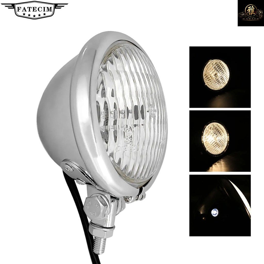 4.5インチ CLASSIC MOTORCYCLE HEADLIGHT CAFE RACER MOTORCYCLE PARTS