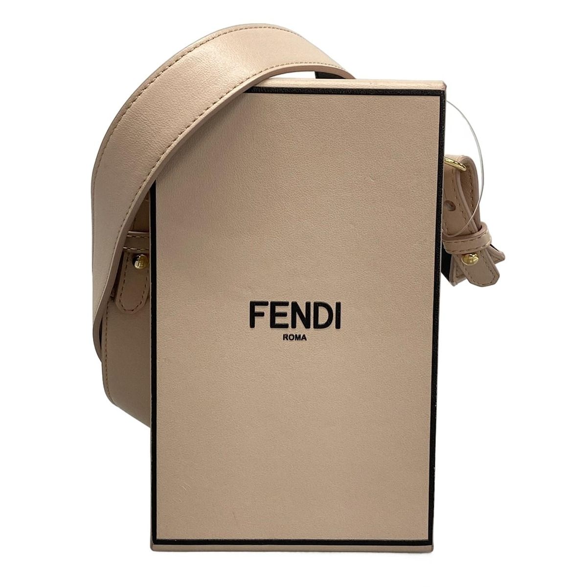 FENDI(フェンディ) ショルダーバッグ フェンディ パック 8BT339 ピンク×黒 ストラップ着脱可/ミニバッグ レザー