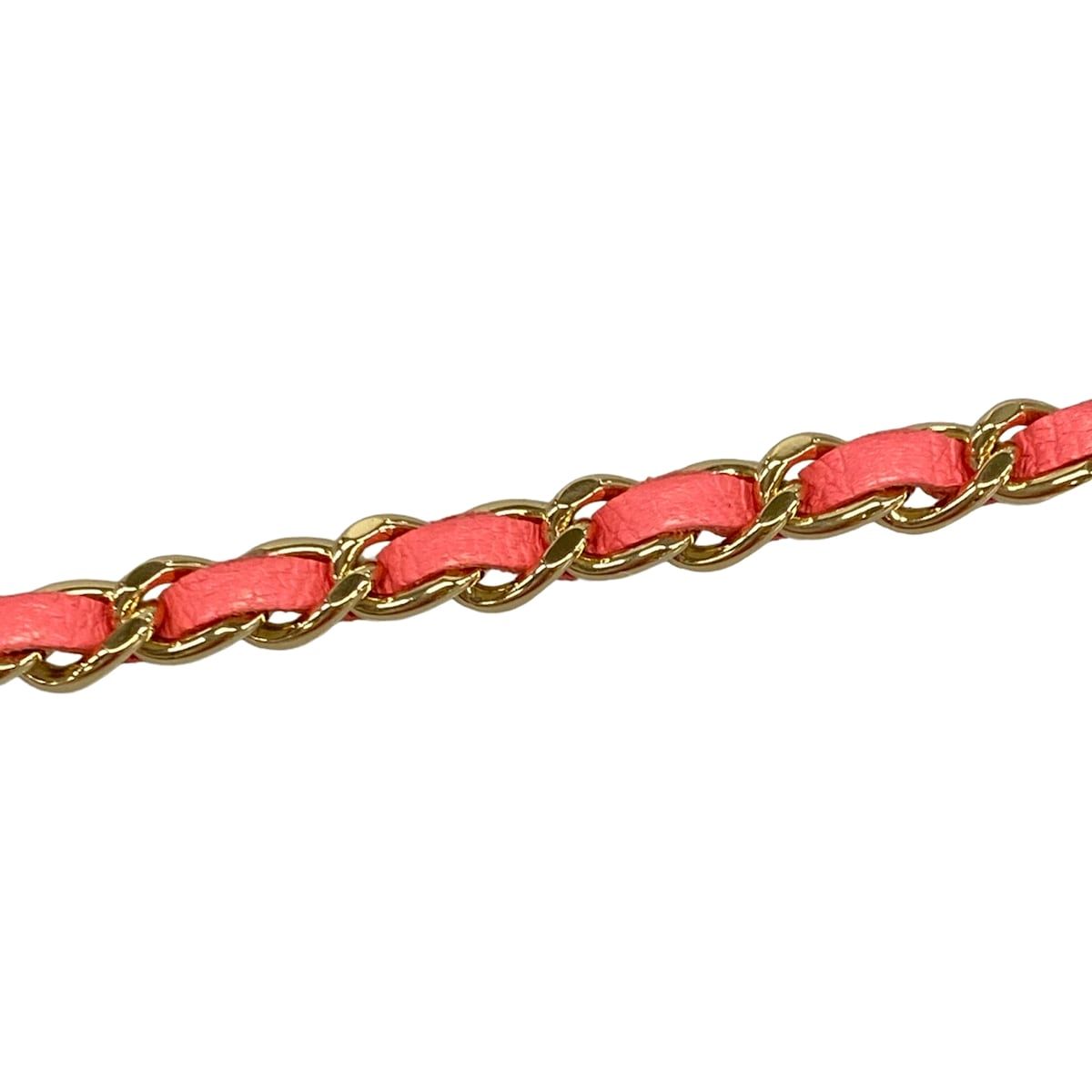 CHANEL(シャネル) ウエストポーチ美品 ミニミニマトラッセ ピンク チェーンショルダー/ゴールド金具 ラムスキン