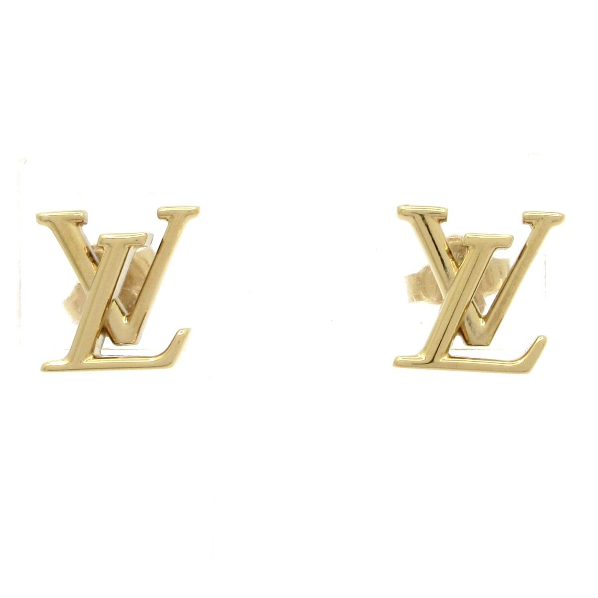 LOUIS VUITTON(ルイヴィトン) ピアス美品 ピアス・LV アイコニック M00743 ゴールド