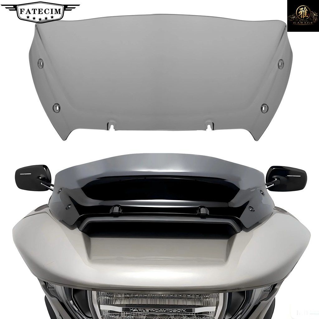 FATECIM 9 INCH MOTORCYCLE WINDSCREEN DEFLECTOR COVER PLATE WINDSHIELD HARLEY ROAD GLIDE FLTRX FLTRXSTSE 2024 FLTRXSE 2023-24