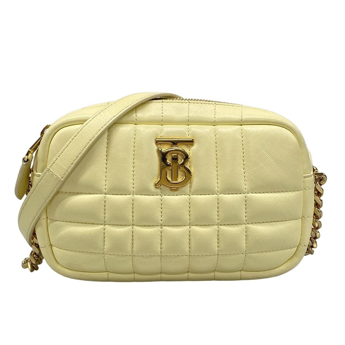 BURBERRY/Burberry(バーバリー) ショルダーバッグ ローラ アイボリー チェーンショルダー レザー