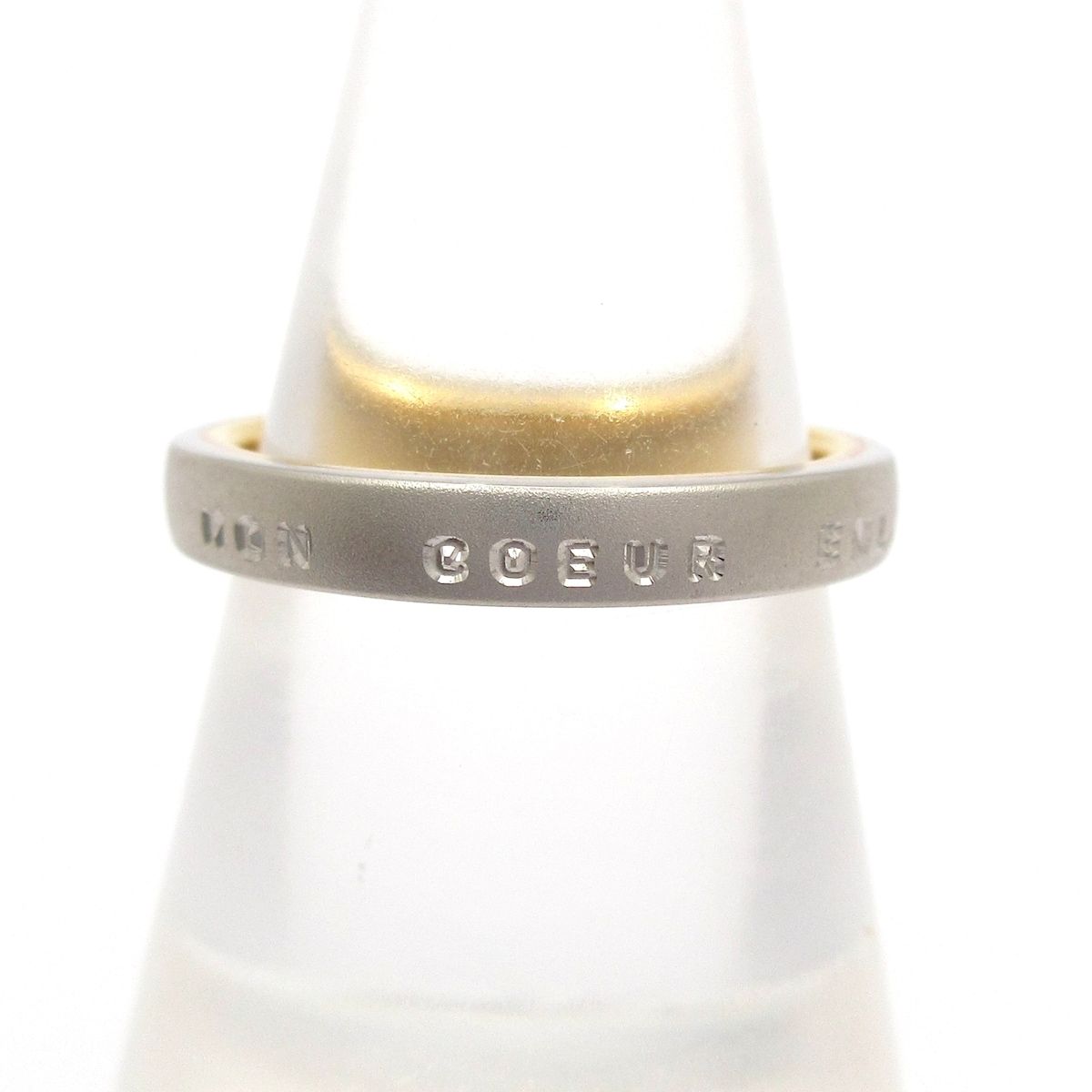 NINARICCI(ニナリッチ) リング美品 - Pt900×K18YG 総重量:5.2g/モン クール アンラセ