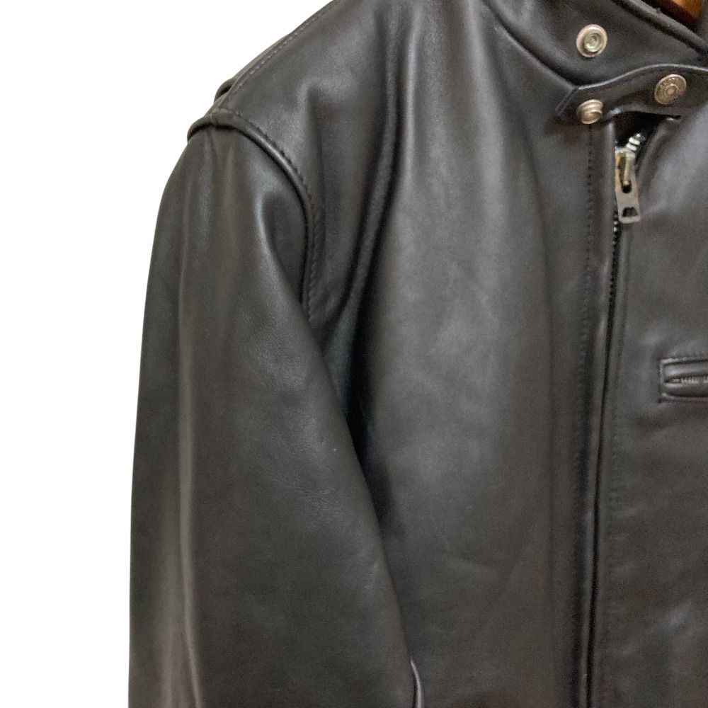 良品 Schott ショット 641 ライナーボア付き レザーシングルライダース