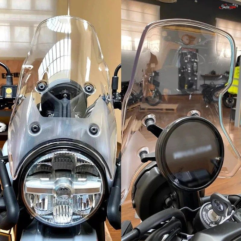 HIMALAYAN 450、HIMALAYAN452、HIMALAYAN450 2024、2025用オートバイウインドシールド、高位置ウインドシールド、HIMALAYAN純正部品