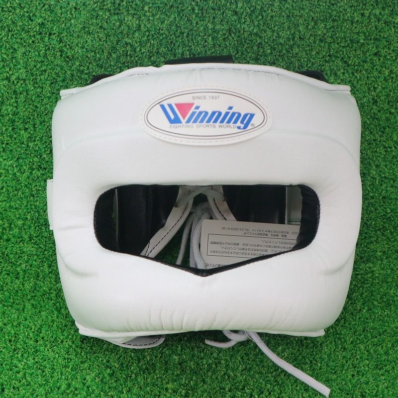 Winning ウィニング ボクシング ヘッドギア ボクシングヘッドギア フルフェイスタイプ ヘッドガード FG-5000 白 ホワイト Lサイズ