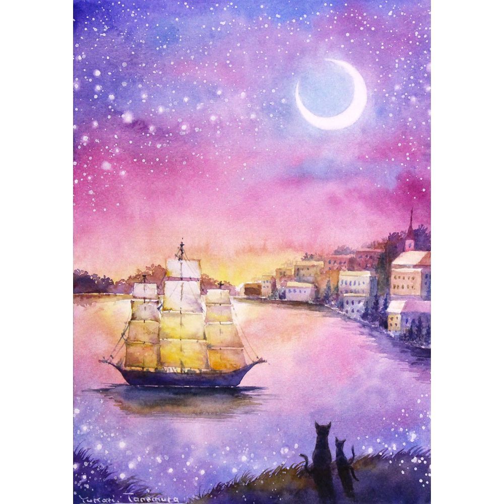 やなせたかし　原画　水彩画　メルカリ便にて発送致します 原画）泡沫の夢【SMサイズ／水彩画／#3137】 - メルカリ