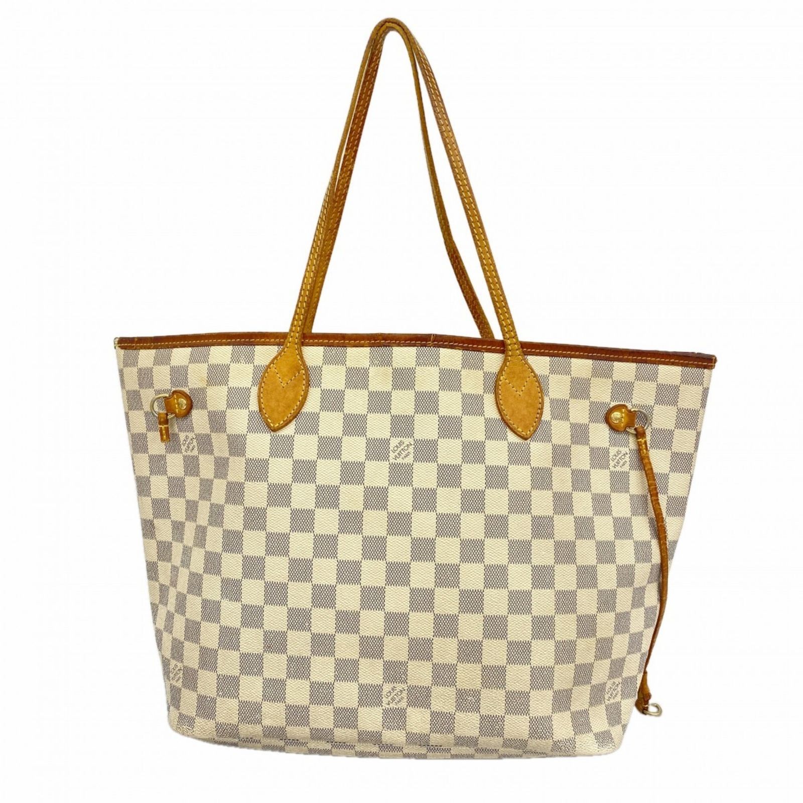 ルイ・ヴィトン(Louis Vuitton) ルイ・ヴィトン トートバッグ ダミエ・アズール ネヴァーフルMM N51107 ホワイトレディース