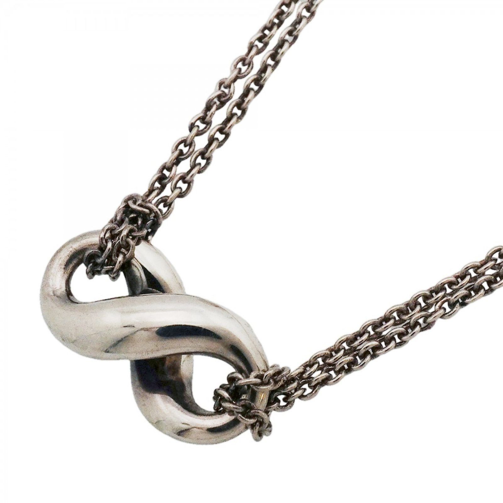 ティファニー(Tiffany) ティファニー ネックレス インフィニティ ダブルチェーン シルバー925レディース