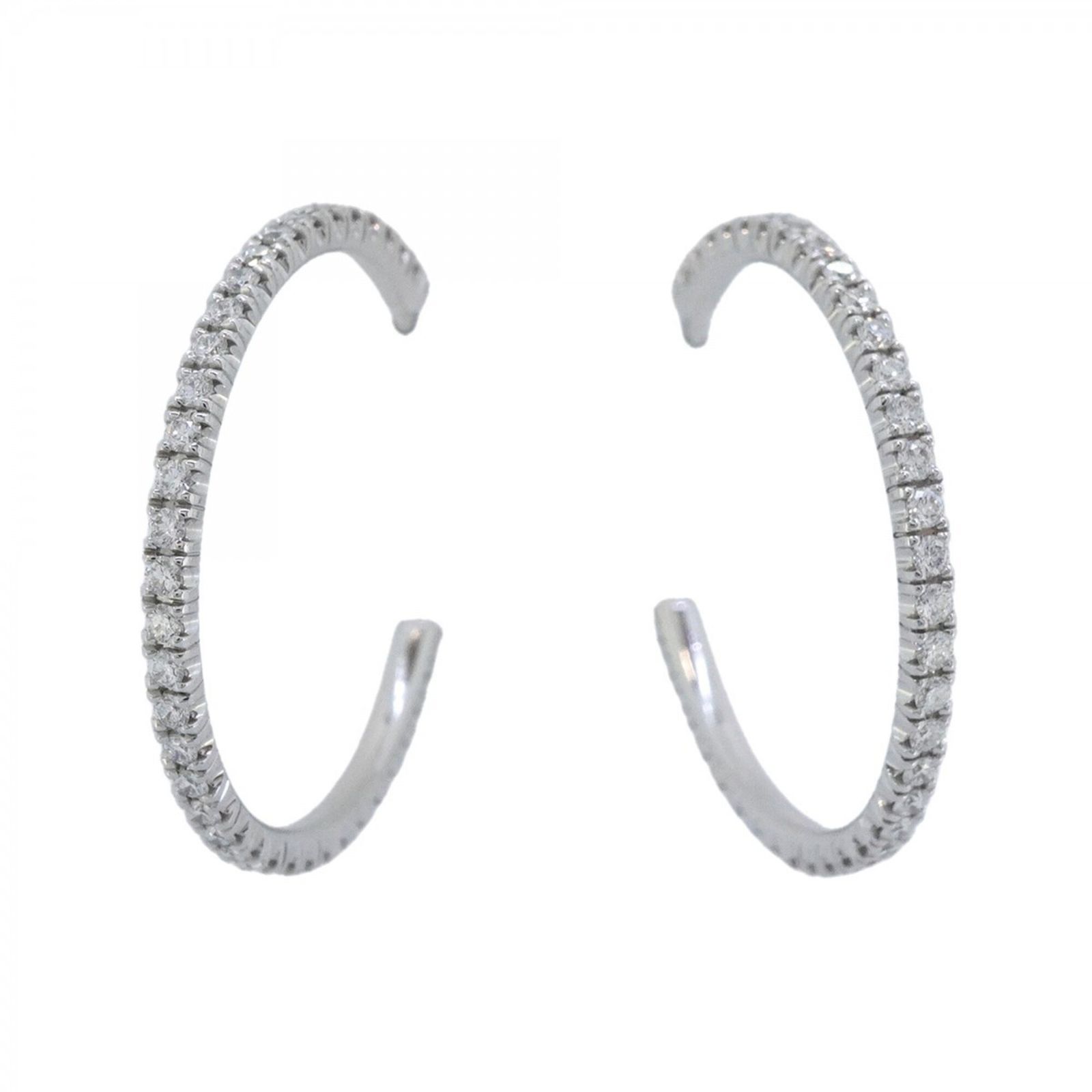 カルティエ(Cartier) カルティエ ピアス エタンセルドゥ MM 18KWG ホワイトゴールド ダイヤモンドレディース