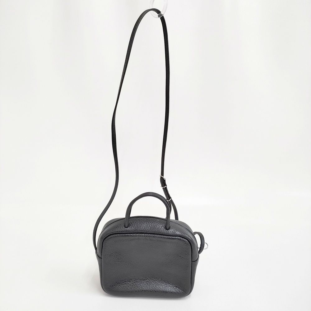 Aeta/TOMORROWLAND 別注BOSTON S-strap ハンドバッグ 定価44000円 ショルダーバッグ ブラック レディース アエタ/トゥモローランド【中古】6-0526G♪