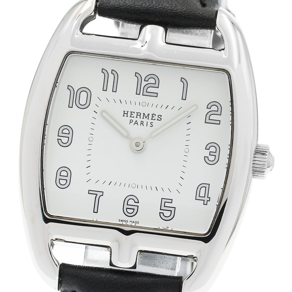 エルメス HERMES CT1.710 ケープコッド トノー クォーツ メンズ 良品 _962195