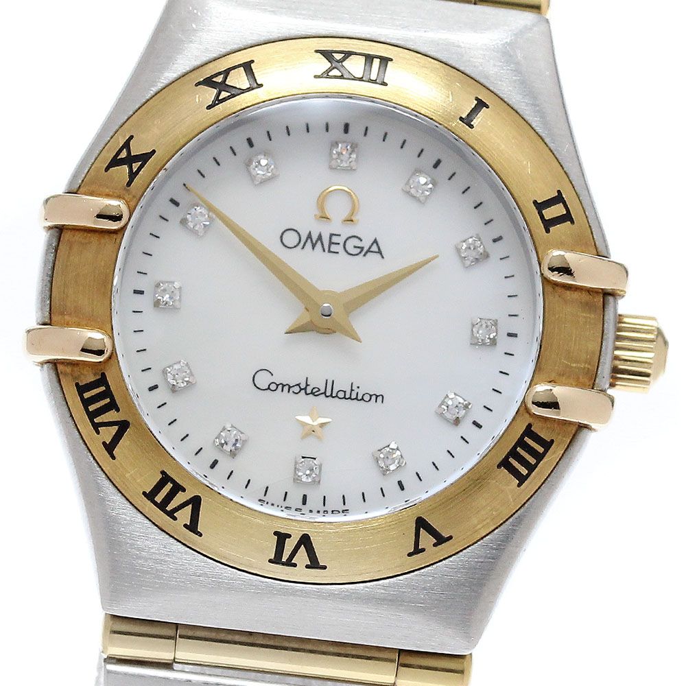 オメガ OMEGA 1262.75 コンステレーション 12Pダイヤ フルバー クォーツ レディース _958281
