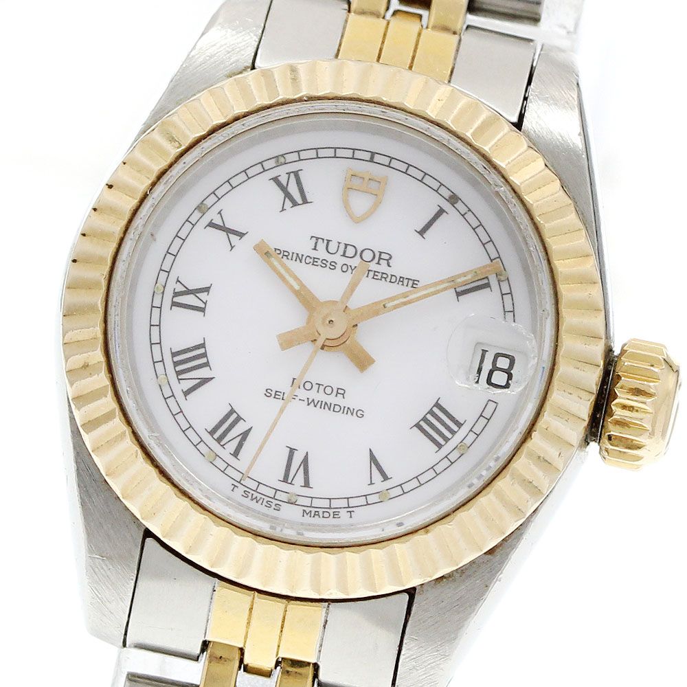 チュードル TUDOR 92513 プリンセス オイスターデイト YGベゼル 自動巻き レディース _957152