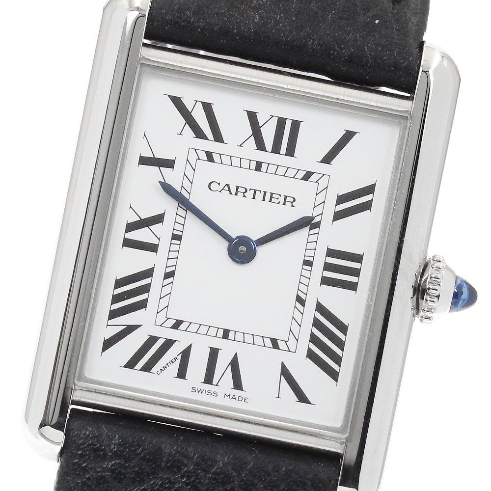 カルティエ CARTIER WSTA0109 タンクマスト LM クォーツ メンズ 良品 保証書付き_961926