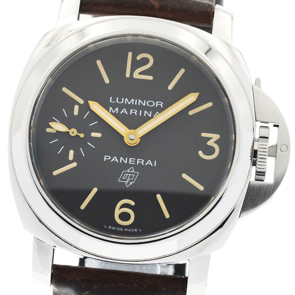 パネライ PANERAI PAM00632 ルミノール マリーナ ロゴ アッチャイオ スモールセコンド 手巻き メンズ 保証書付き_962519