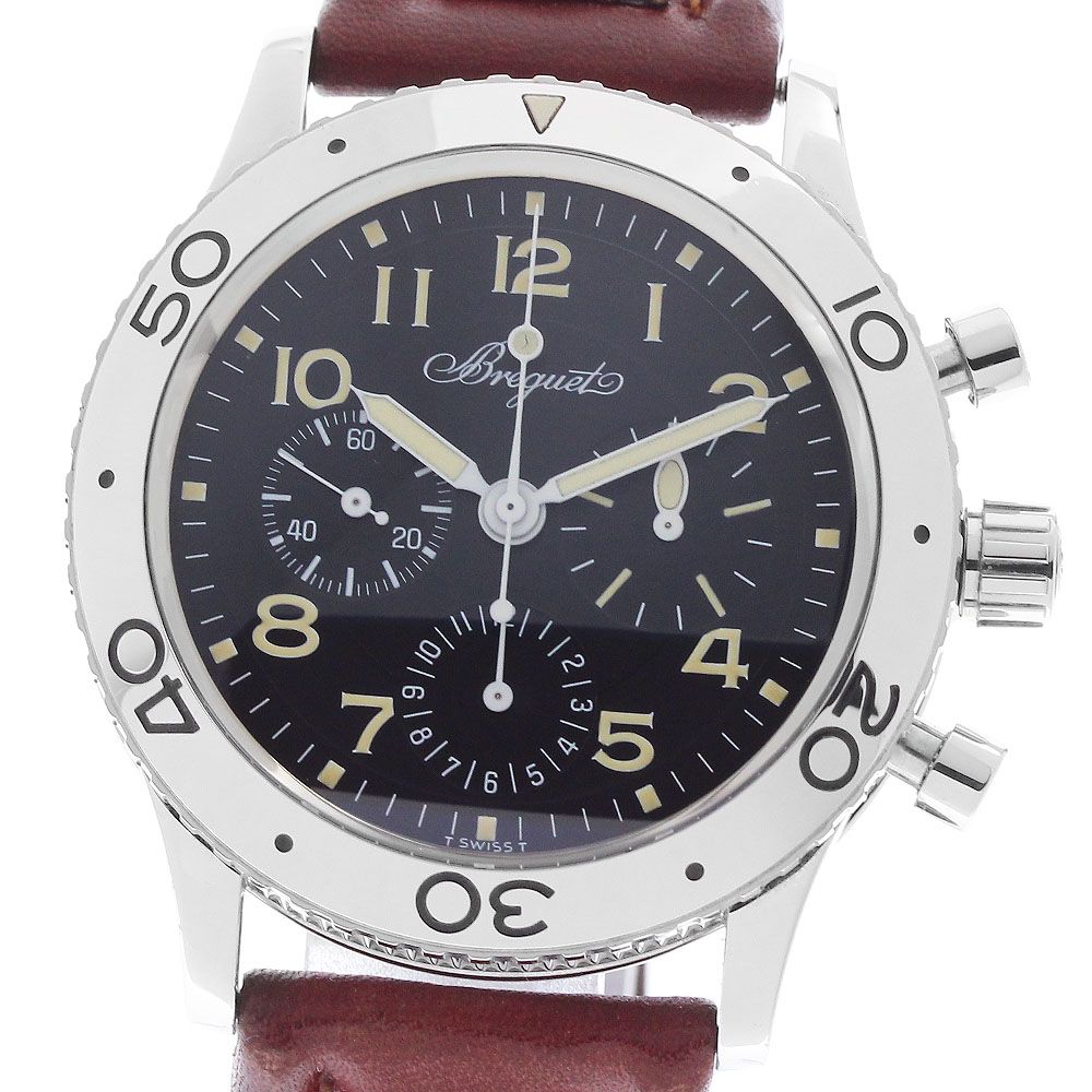 ブレゲ Breguet 3800 アエロナバル TYPEXX クロノグラフ 自動巻き メンズ 良品 箱・保証書付き_961477
