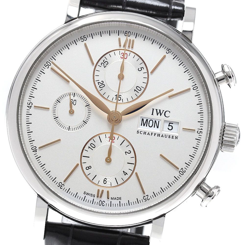 IWC IWC SCHAFFHAUSEN IW391031 ポートフィノ デイデイト クロノグラフ 自動巻き メンズ 美品 保証書付き_962139