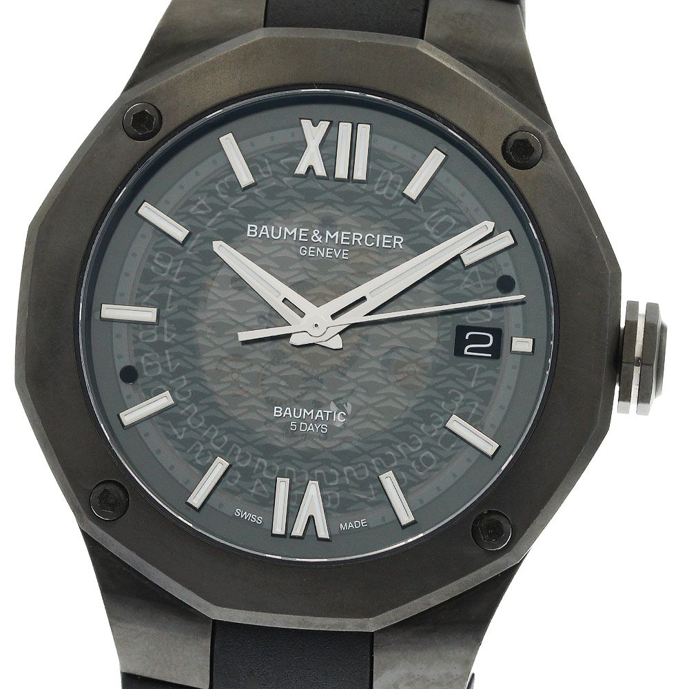 ボーム＆メルシェ Baume & Mercier M0A10617/65900 リビエラ ボーマティック デイト 自動巻き メンズ 美品 箱・保証書付き_962847
