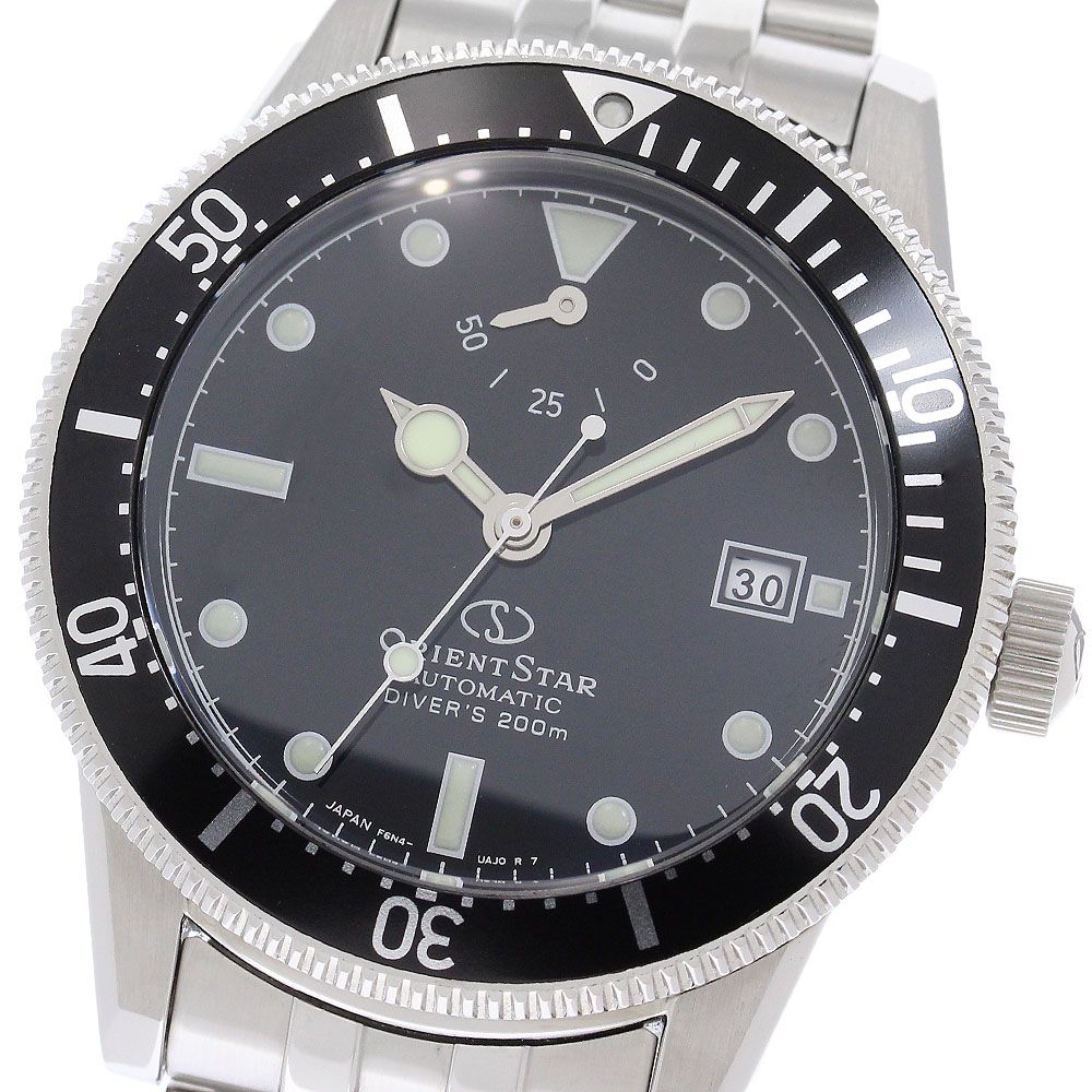 オリエント ORIENT RK-AU0601B/F6N4-UAM0 オリエントスター ダイバー1964 パワーリザーブ デイト 自動巻き メンズ 極美品 箱付き_963066