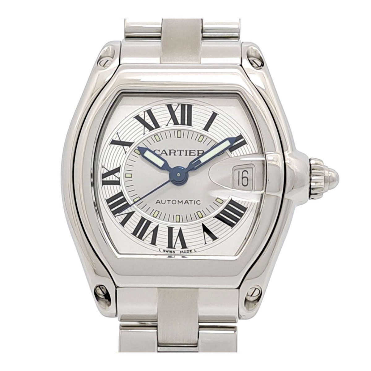 カルティエ ロードスター LM W62000V3 自動巻き ステンレススティール メンズ CARTIER【中古】 【時計】
