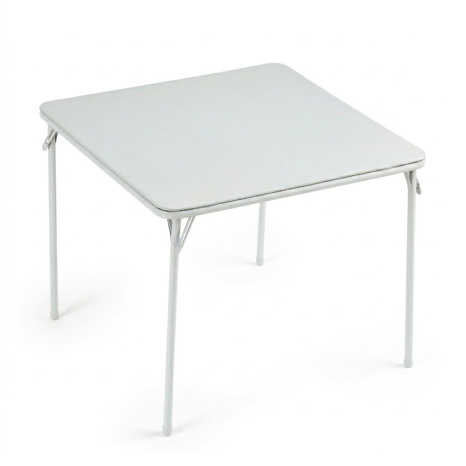 折りたたみテーブル 麻雀卓 80×80cm 正方形テーブル 麻雀テーブル ダイニングテーブル レザー天板 軽量 コンパクト 組立不要 机 折り畳み 来客用 食卓 作業台 ホワイトkk