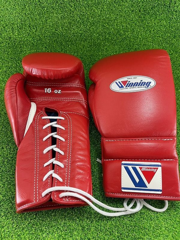 winning ウイニング ボクシンググローブ MS-600 ひも式 16オンス プロフェッショナル ノーサミング 16oz