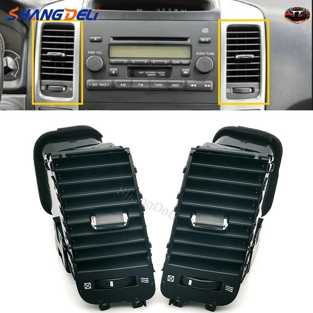 レクサス GX470 03-09 車用エアコンベントアウトレット A/C ベントグリル トヨタ ランドクルーザー プラド 120 1ペア