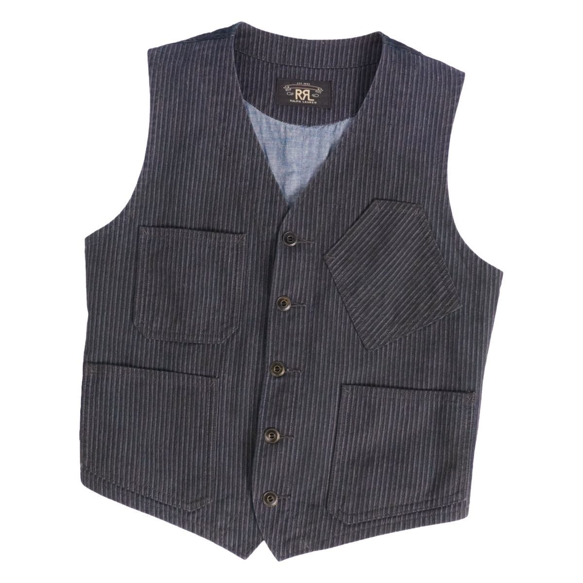 美品 ダブルアールエル RRL RALPH LAUREN ベスト ジレ デニム - メルカリ