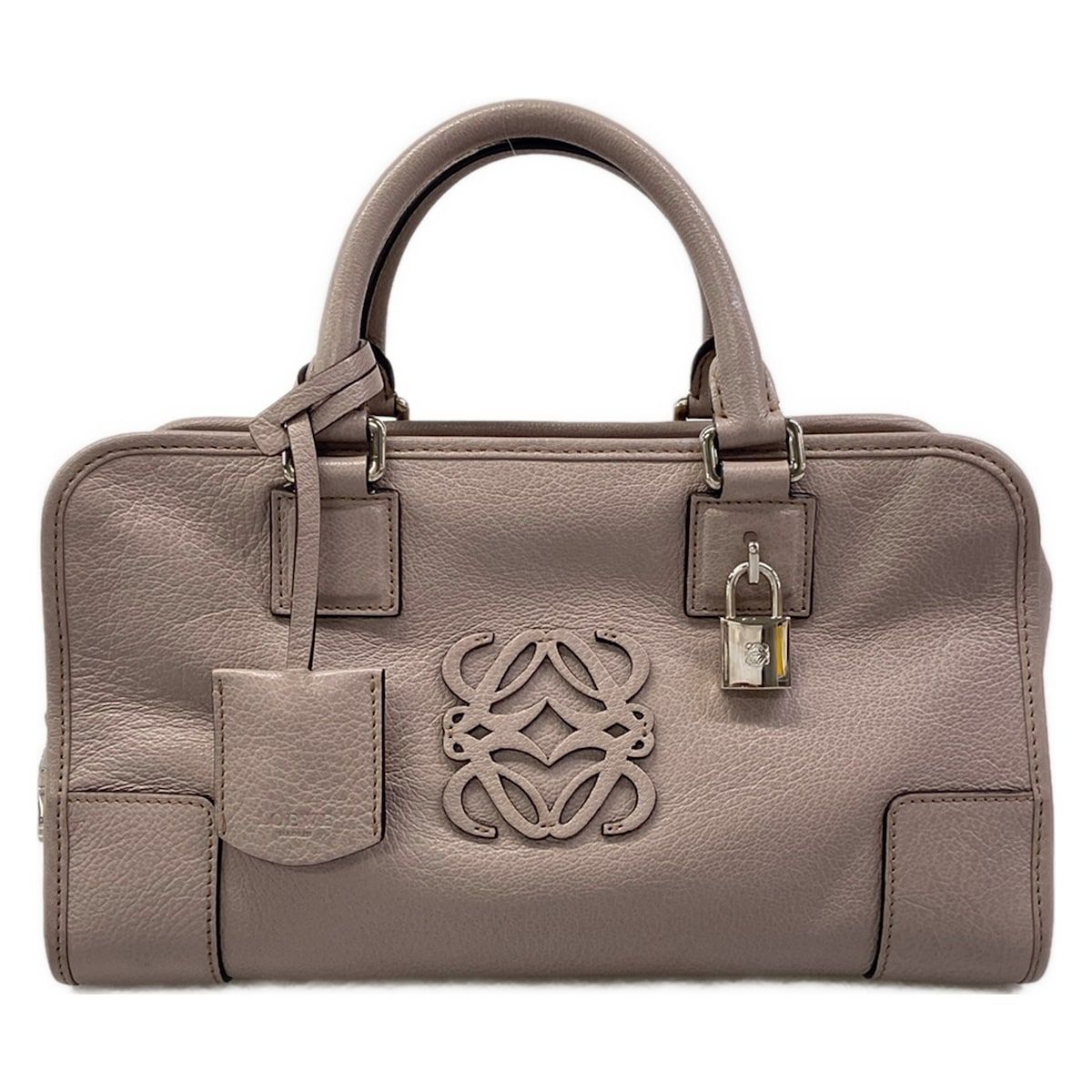LOEWE(ロエベ) ハンドバッグ アマソナ28 ライトパープル レザー