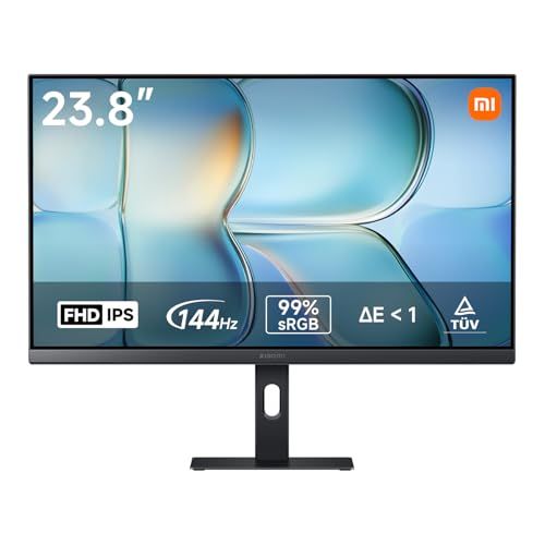 R◆シャオミ Xiaomi モニターA24i ディスプレイ 23.8インチ フルHD 1920x1080 144Hz sRGB99% 300nitsの高輝度 T?V低ブルーライト IPSパネル VESAマウント対応 2026 新モデル d9f955f3