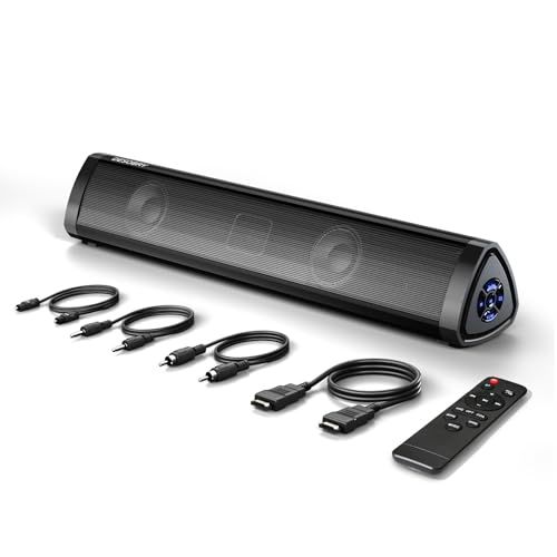 R◆DESOBRY サウンドバー テレビ用 Bluetooth対応 ホームシアター 3EQモード HDMI（ARC）/AUX/光デジタル/USB対応 6151ffe4