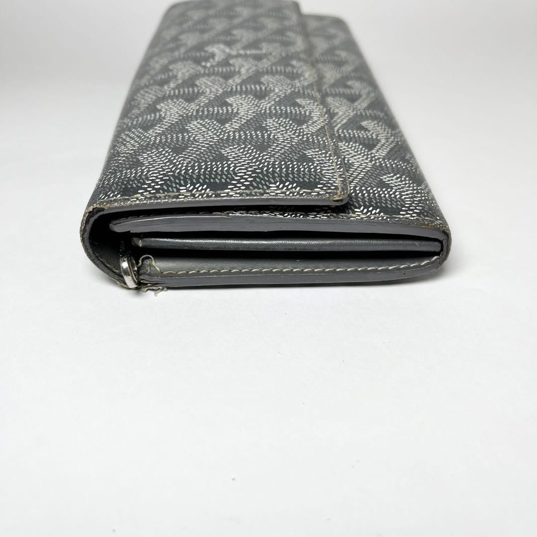 GOYARD ゴヤール 長財布 ヴァレンヌフラップウォレット グレー 箱付 