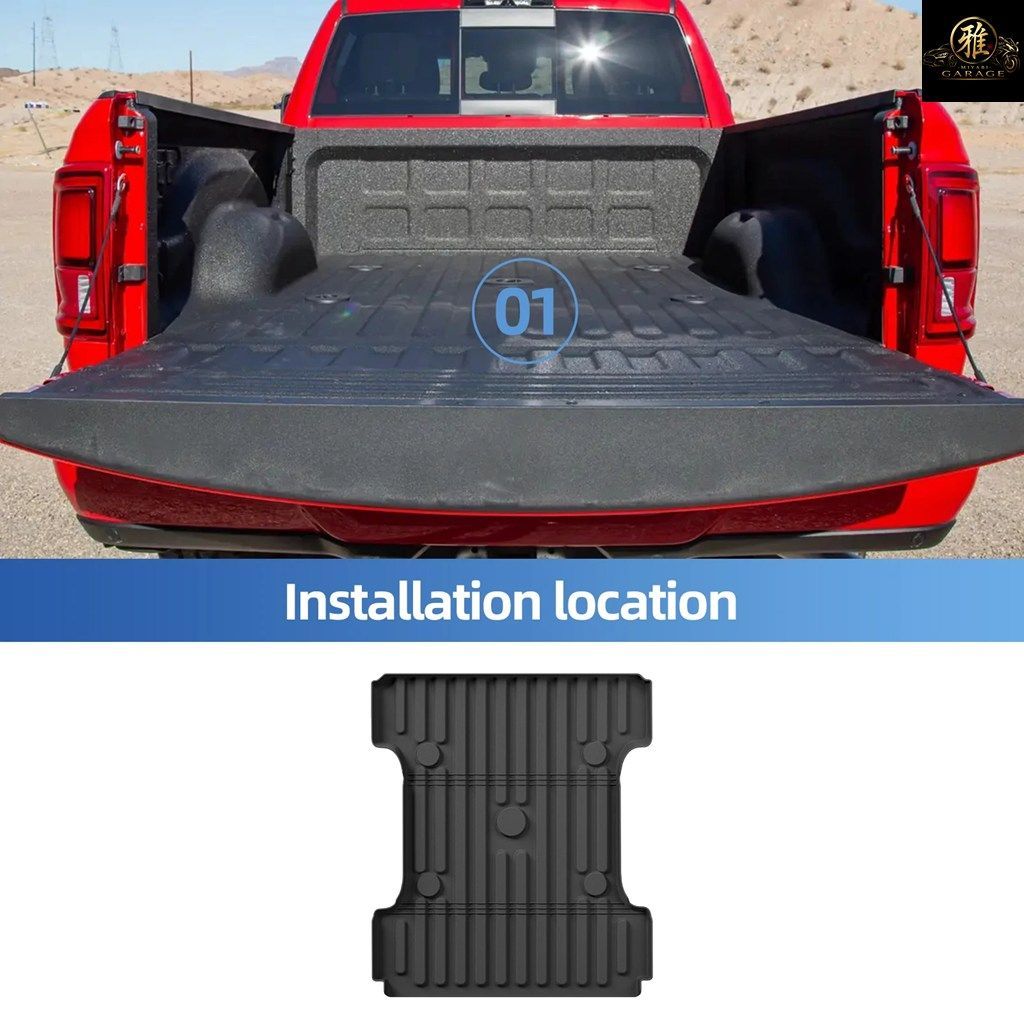6.4FT TRUCK BED MAT DODGE RAM 2500/3500 2002-2025 2026 RAM 1500 CLASSIC 2019-2024 RAM 1500 2002-2018 TPE 3D PAD
