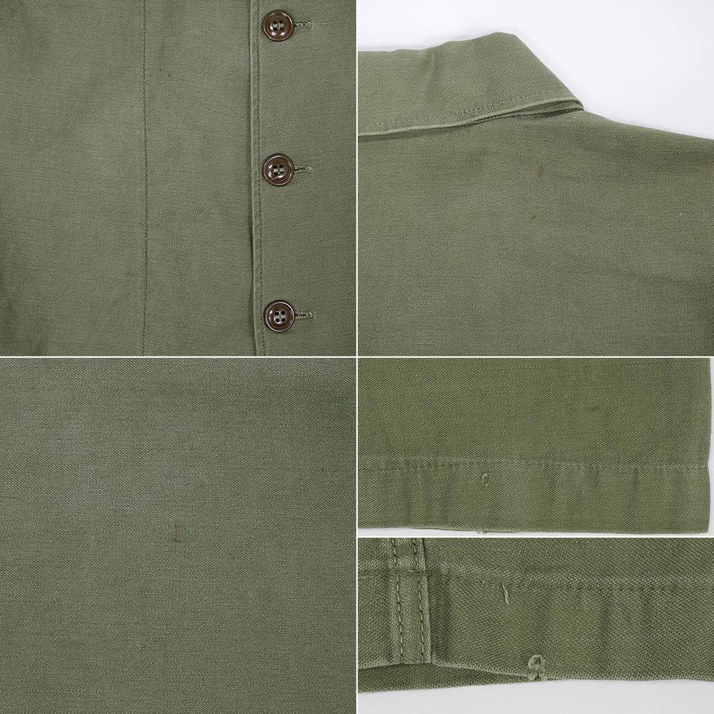 米軍実物 US.ARMY 50s 50年代 コットンサテン ユーティリティシャツ