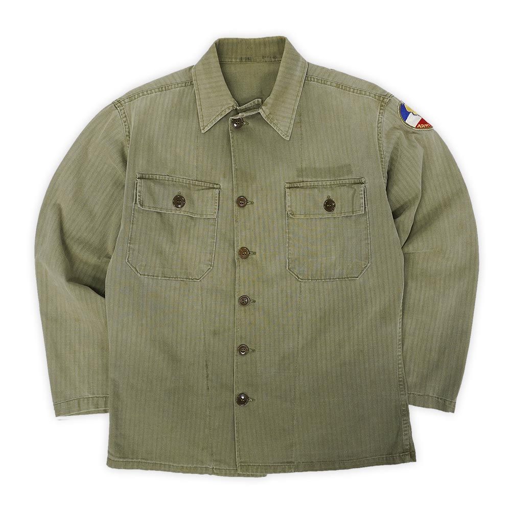 米軍実物 US.ARMY 50s 50年代 コットンサテン ユーティリティシャツ