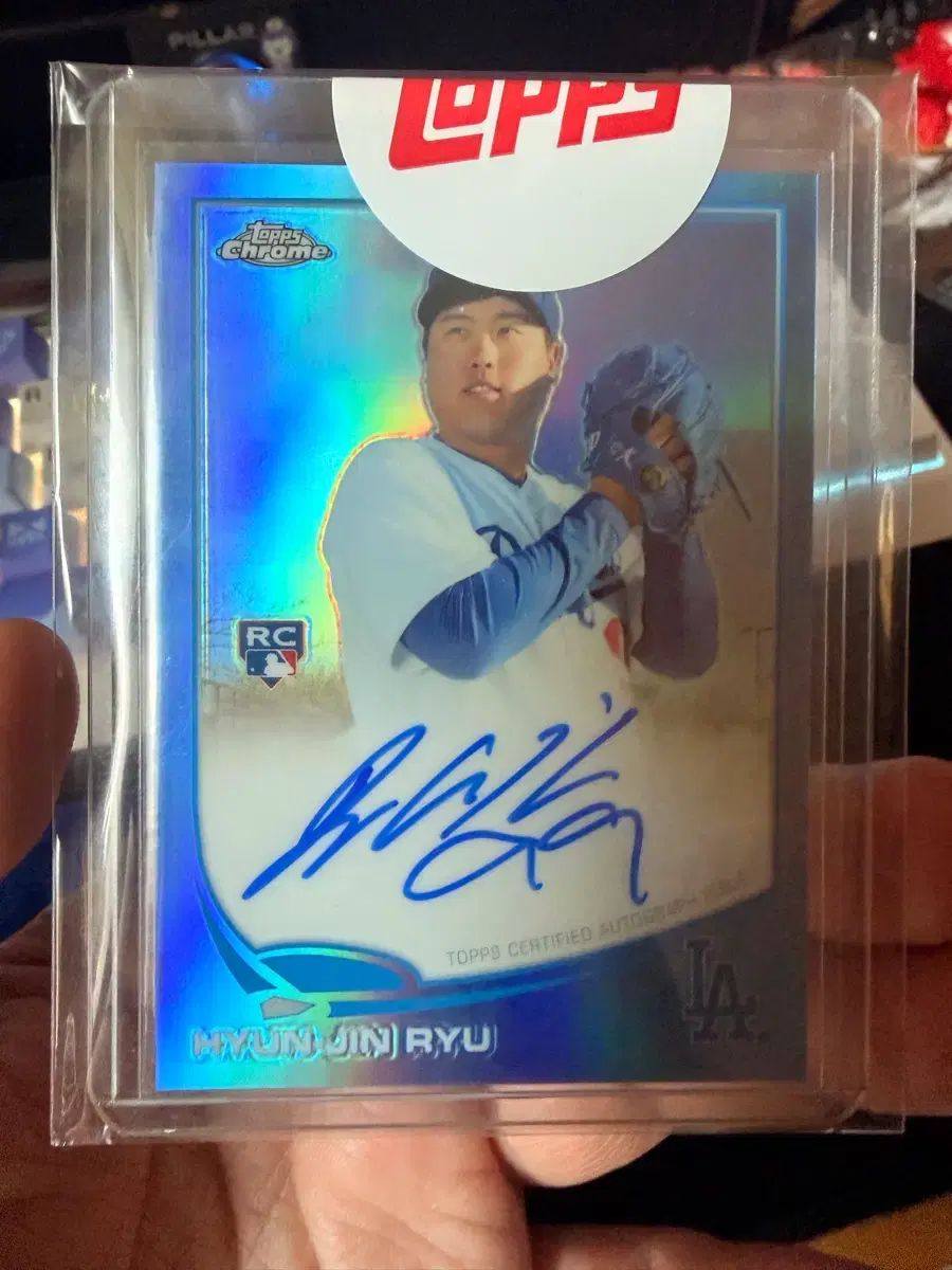 2013 TOPPS クロム RC ブルー (/199) 류현진(RYU HYUN-JIN) オート カード
