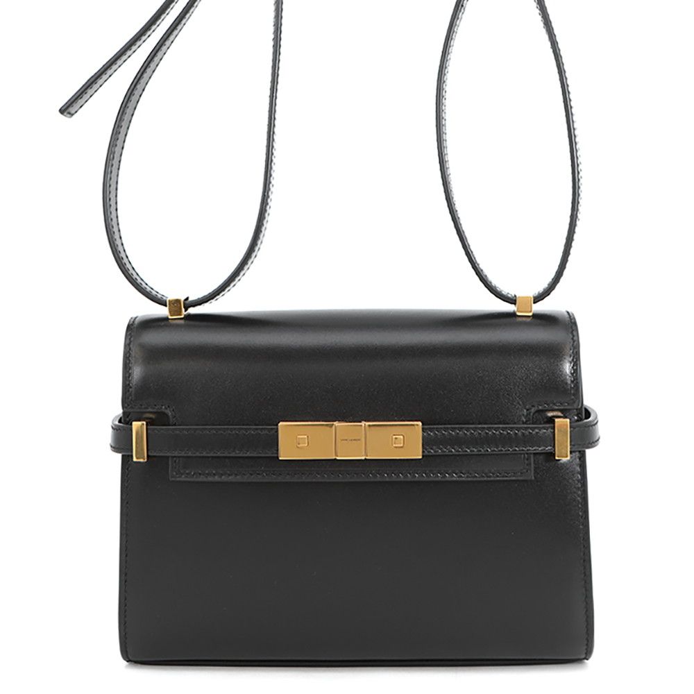 サンローランパリ ショルダーバッグ マンハッタン ミニ レザー 727766 SAINT LAURENT PARIS 黒