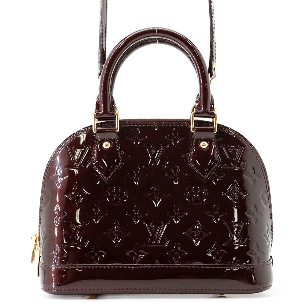 ルイヴィトン ハンドバッグ モノグラム ヴェルニ アルマBB M91678 LOUIS VUITTON ２wayショルダー