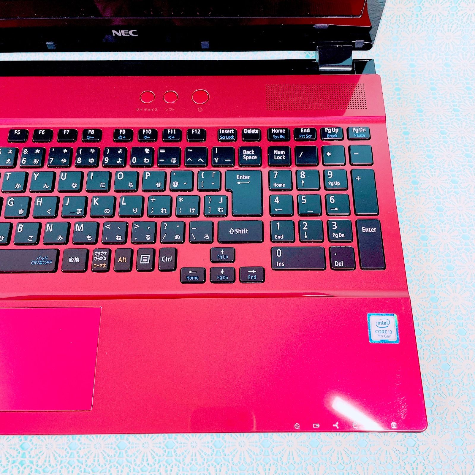 NEC Corei3 1TB Blu-ray カメラ付ノートPC レッド 初期設定済 - メルカリ