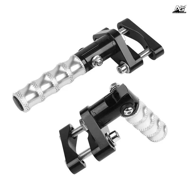 回転式折りたたみフットレスト BMW R1200GS ADV R1250GS LC S1000XR F900R- 高速道路用モーターサイクルフットペグ 22-28mm