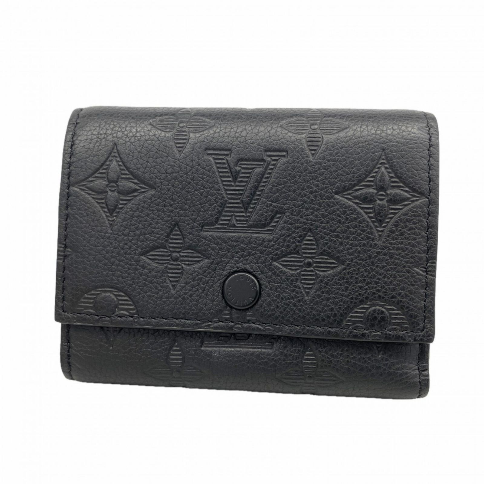 ルイ・ヴィトン(Louis Vuitton) ルイ・ヴィトン 三つ折り長財布 モノグラム・シャドウ ヴィクターウォレット M12635 ノワールメンズ OP005671