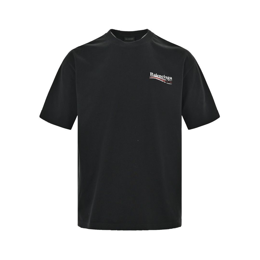 【今日特価】Balenciaga / バレンシアガ 24ss モザイクコーラ破洞 T シャツ