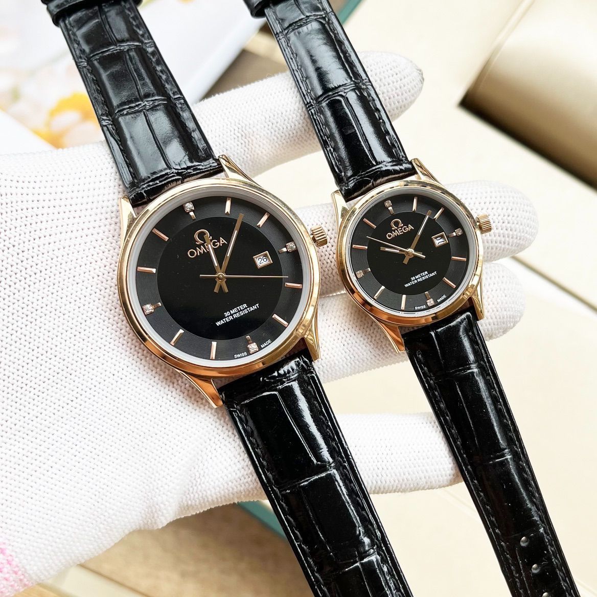 【今日特価】OMEGA カップル腕時計