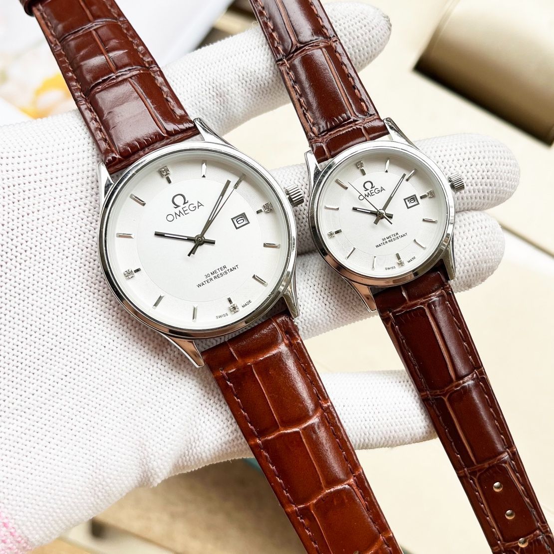 【今日特価】OMEGA カップル腕時計