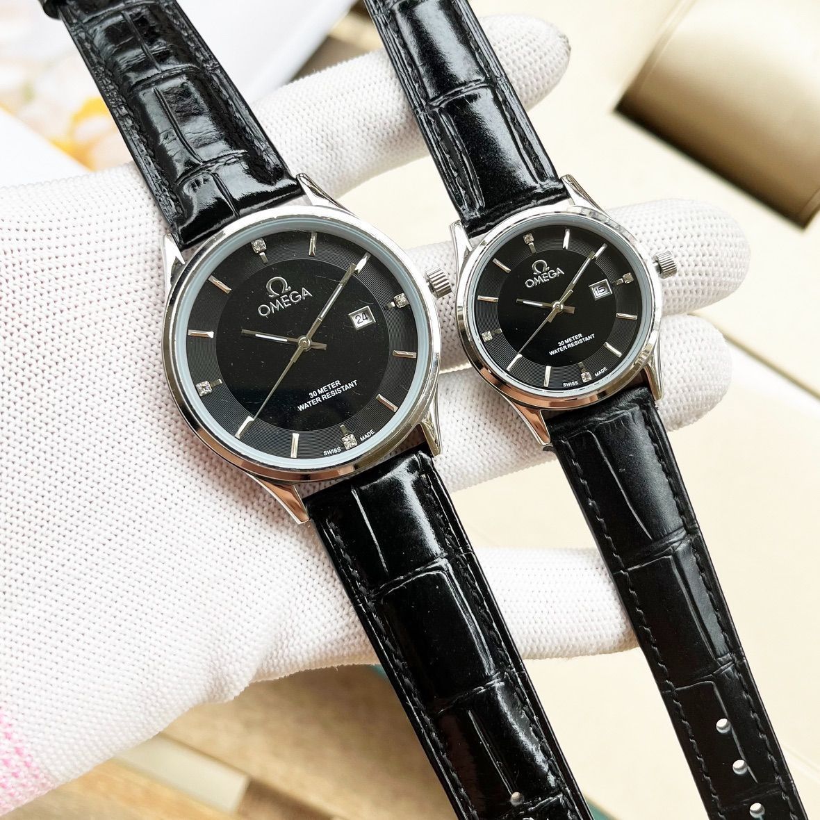 【今日特価】OMEGA カップル腕時計