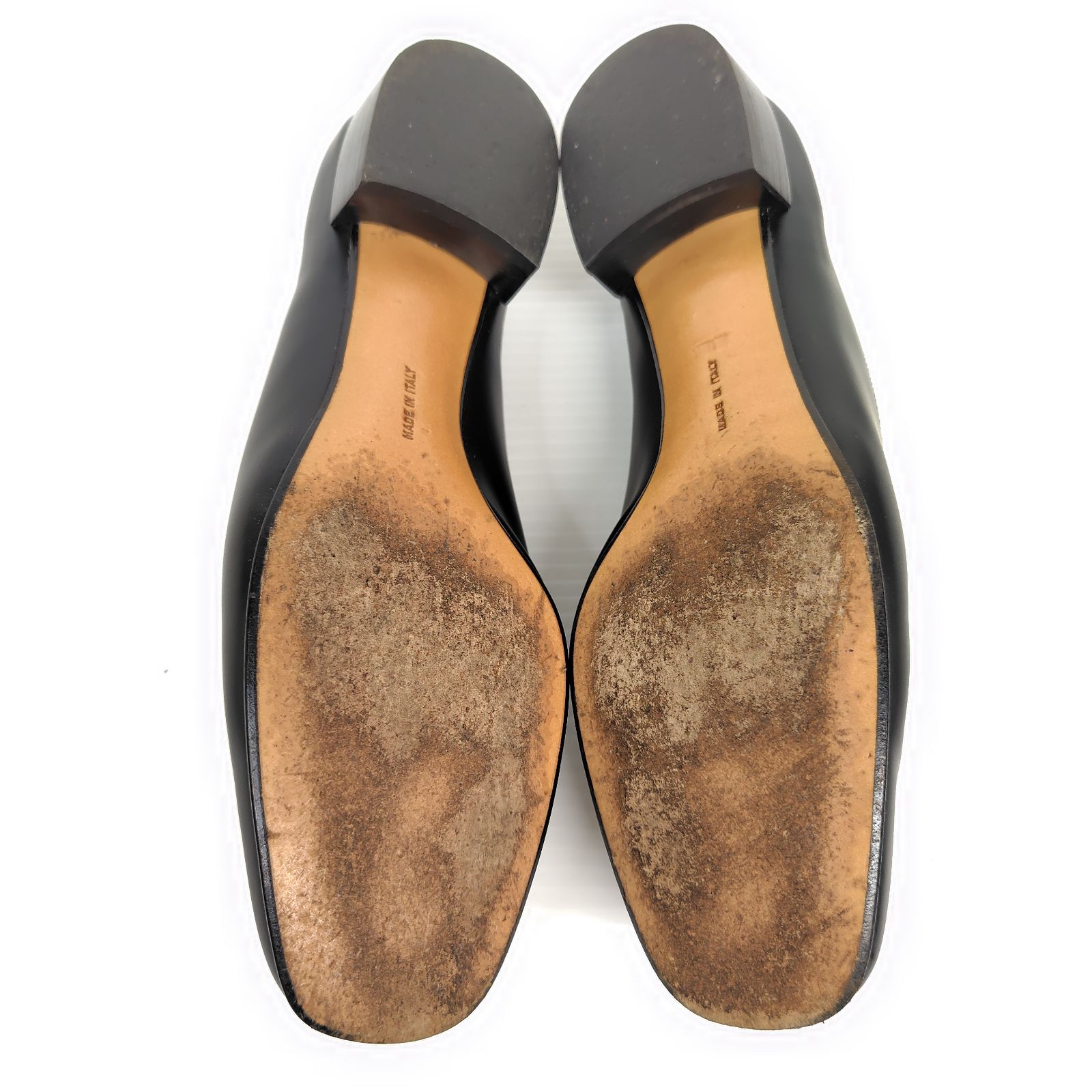 ★使用感少なめ美品★Salvatore Ferragamo フェラガモ ローファー 4.5C マット パンプス プレート ★使用感少なめ美品★Salvatore Ferragamo フェラガモ ローファー 4.5C マット パンプス プレート